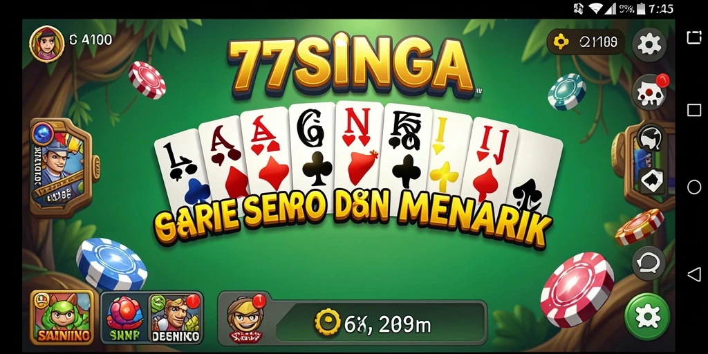 Gambaran gameplay seru dalam 77SINGA dengan teman-teman.