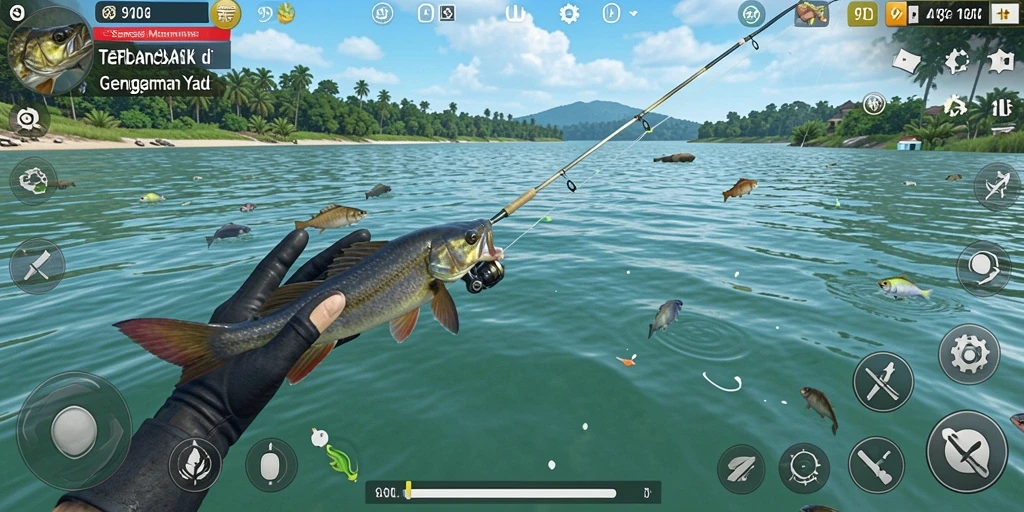 Tangkapan ikan menakjubkan di 9SL dengan grafis luar biasa.