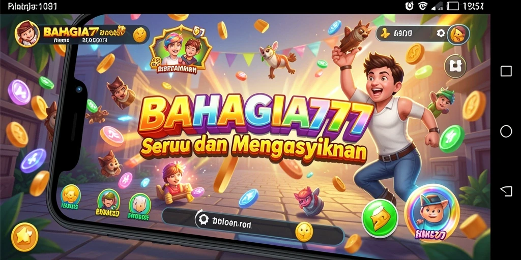 Tampilan gameplay seru dari BAHAGIA777 yang penuh warna.