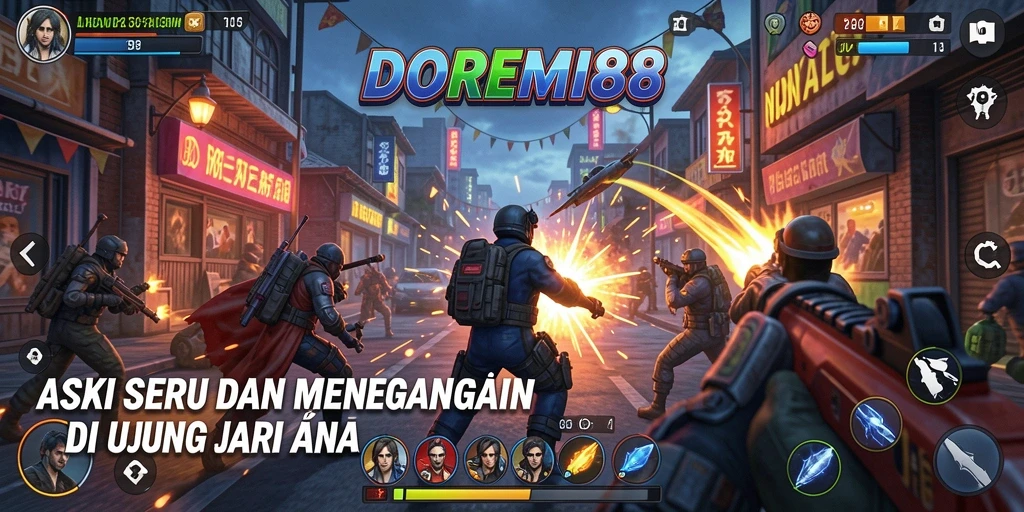 Tampilan gameplay DOREMI88 yang penuh aksi dan mendebarkan.