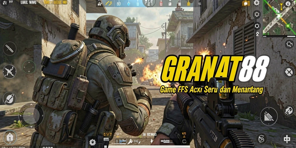 Screenshot gameplay dari <strong>GRANAT88</strong> menampilkan aksi FPS yang mendebarkan.