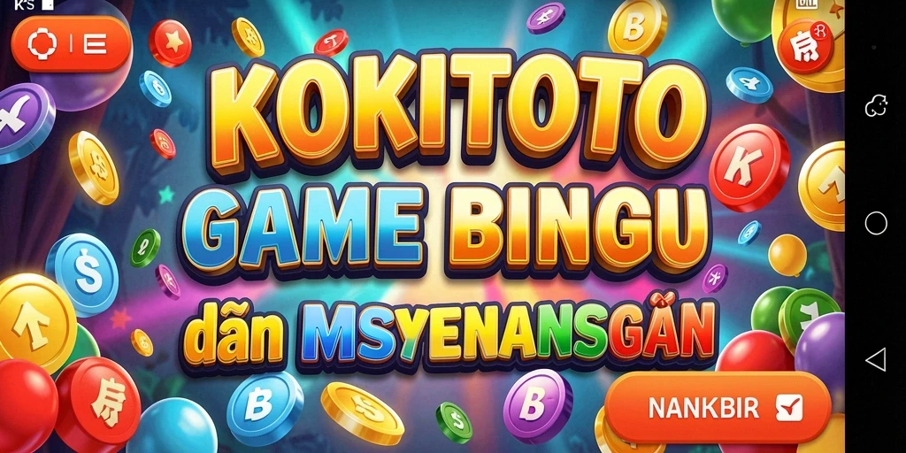 Screenshot gameplay KOKITOTO menampilkan suasana seru bermain Bingo.