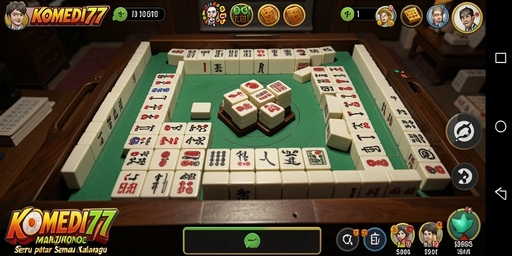 Tampilan gameplay seru dan menarik dari KOMEDI77.