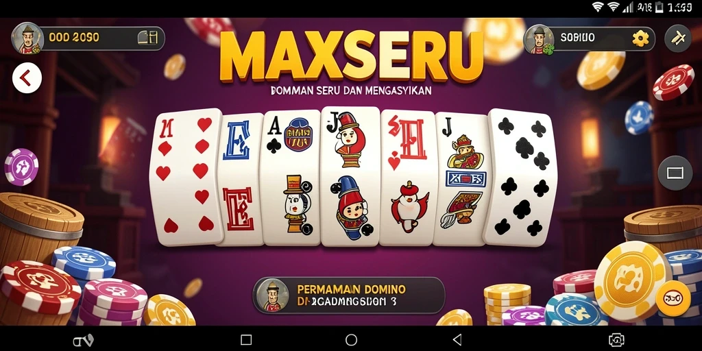 Tampilan menarik screenshot gameplay Domino MAXSERU.