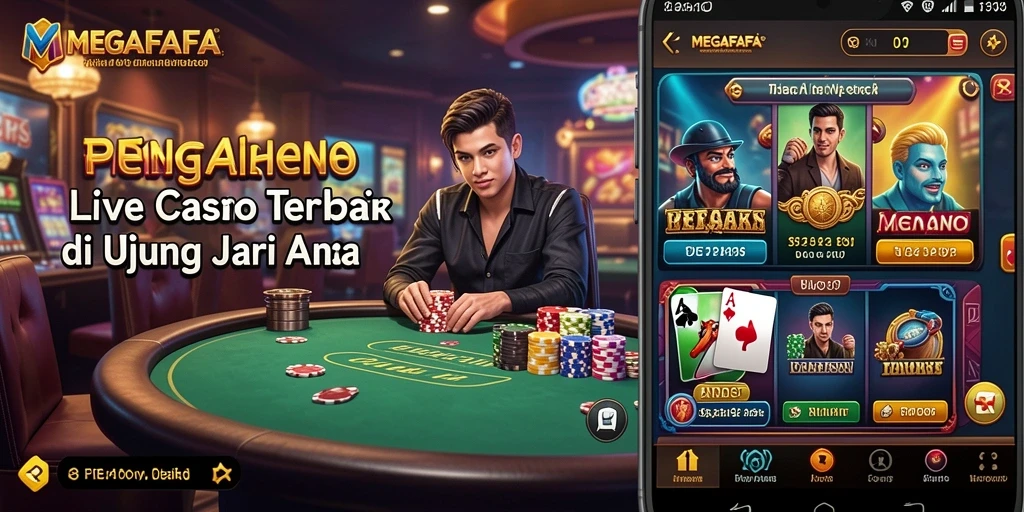 Tampilan permainan Live Casino yang menarik di MEGAFAFA.
