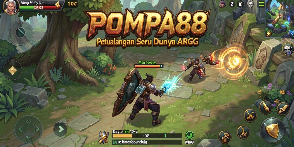 Tampilan gameplay seru dalam POMPA88 dengan aksi ARPG yang mendebarkan.