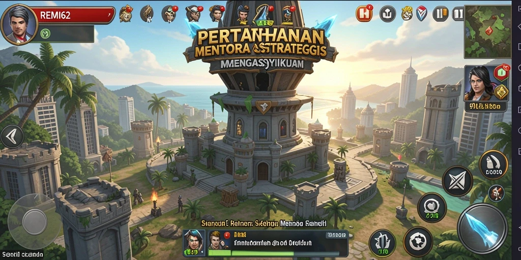 Gameplay Tower Defense yang seru dan menegangkan.