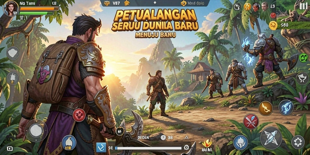Screenshot gameplay <strong>V87</strong> menampilkan aksi petualangan seru di dunia yang menunggu untuk dijelajahi.