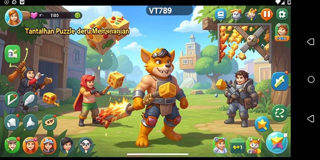 Tampilan gameplay VT789 yang menakjubkan dan penuh tantangan.